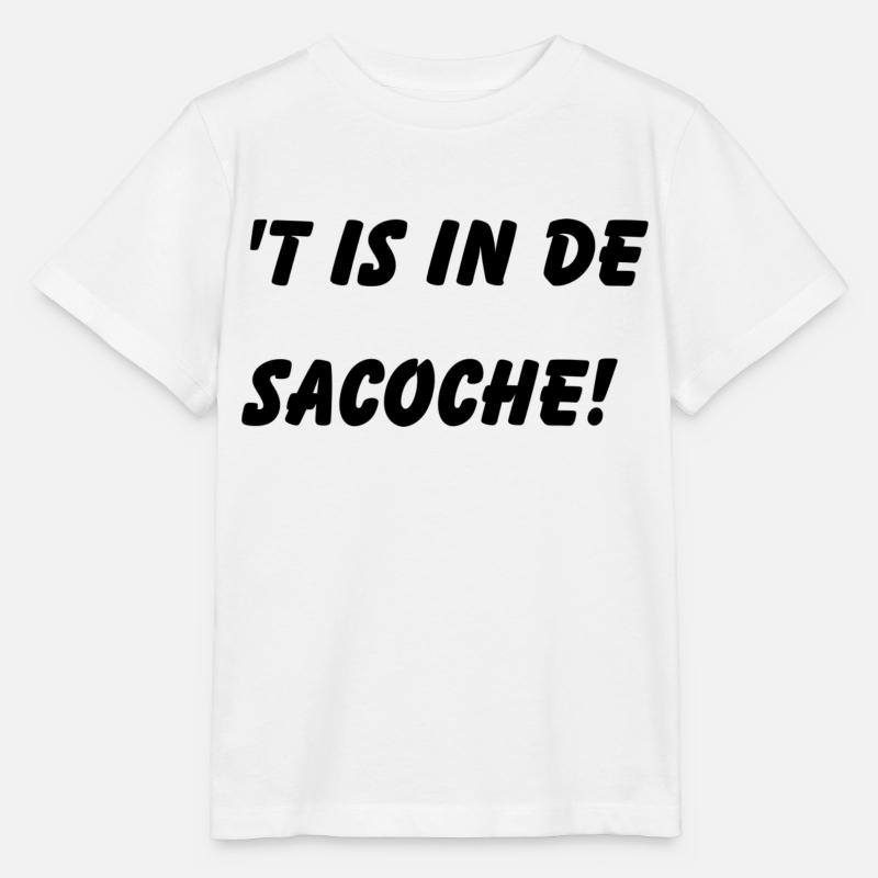 ́t est dans le sacoche. Chemises en dialecte anversois - T-shirt bio MINI CREATOR Stanley/Stella Enfant - blanc
