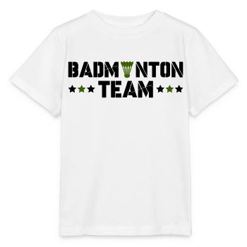 Badminton Team - Stanley/Stella Kinder T-Shirt MINI CREATOR  - Weiß - Vorne - Maike (125cm)