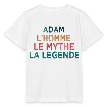 Adam la légende - T-shirt bio MINI CREATOR Stanley/Stella Enfant - blanc - Devant - Maike (125cm)