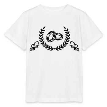 wedding rings - Stanley/Stella MINI CREATOR Kids’ T-Shirt - white - Front - Maike (125cm)
