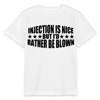 L’injection est agréable mais je préfère être soufflé 8 - T-shirt bio MINI CREATOR Stanley/Stella Enfant - blanc - Devant - Maike (125cm)