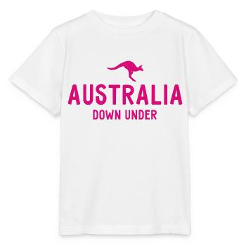 Australie - Australie - Australie - Kangourou - T-shirt bio MINI CREATOR Stanley/Stella Enfant - blanc - Devant - Maike (125cm)