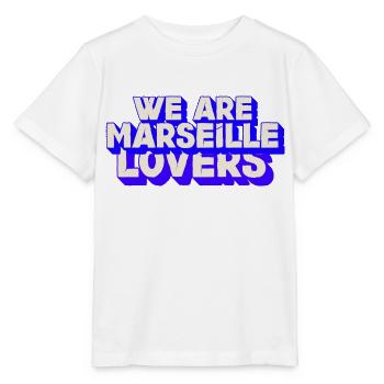 we are lovers of Marseille - Stanley/Stella MINI CREATOR Kids’ T-Shirt - white - Front - Maike (125cm)