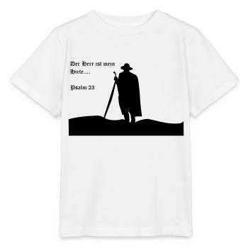 Der Herr ist mein Hirte - Stanley/Stella Kinder T-Shirt MINI CREATOR  - Weiß - Vorne - Maike (125cm)