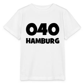 040 - H - Hamburg - Vorwahl - Telefon telefonieren - Stanley/Stella Kinder T-Shirt MINI CREATOR  - Weiß - Vorne - Maike (125cm)
