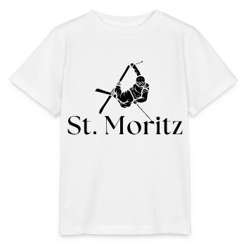 Saint-Moritz - Saint-Moritz - Séjours au ski - Vacances au ski - T-shirt bio MINI CREATOR Stanley/Stella Enfant - blanc - Devant - Maike (125cm)