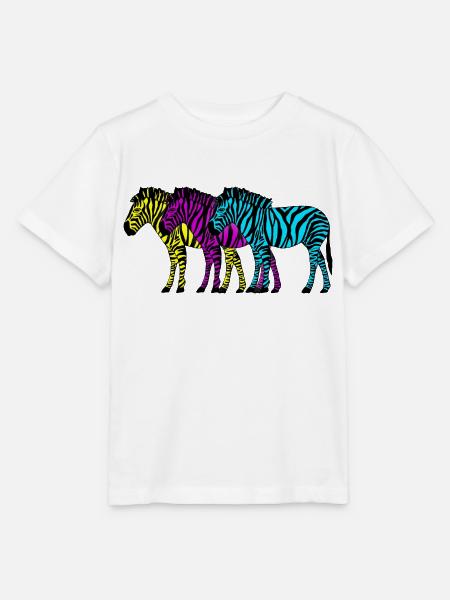 Zebras - Stanley/Stella Kinder T-Shirt MINI CREATOR  - Weiß