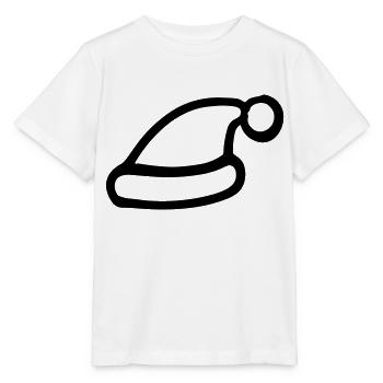 Christmas hat - Stanley/Stella MINI CREATOR Kids’ T-Shirt - white - Front - Maike (125cm)