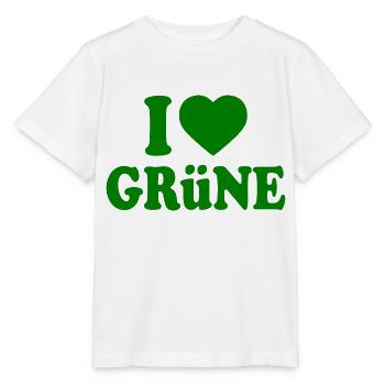 I love grüne - Stanley/Stella Kinder T-Shirt MINI CREATOR  - Weiß - Vorne - Maike (125cm)