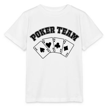 Équipe de poker - T-shirt bio MINI CREATOR Stanley/Stella Enfant - blanc - Devant - Maike (125cm)