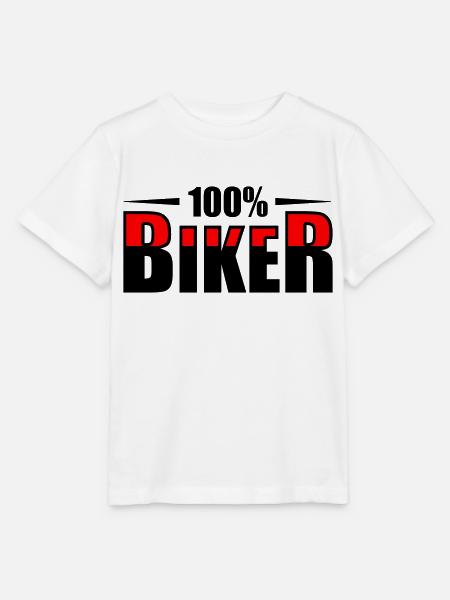 Biker Motorradfahrer - Stanley/Stella Kinder T-Shirt MINI CREATOR  - Weiß