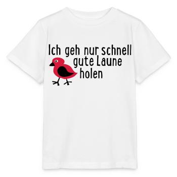 gute Laune - Stanley/Stella Kinder T-Shirt MINI CREATOR  - Weiß - Vorne - Maike (125cm)