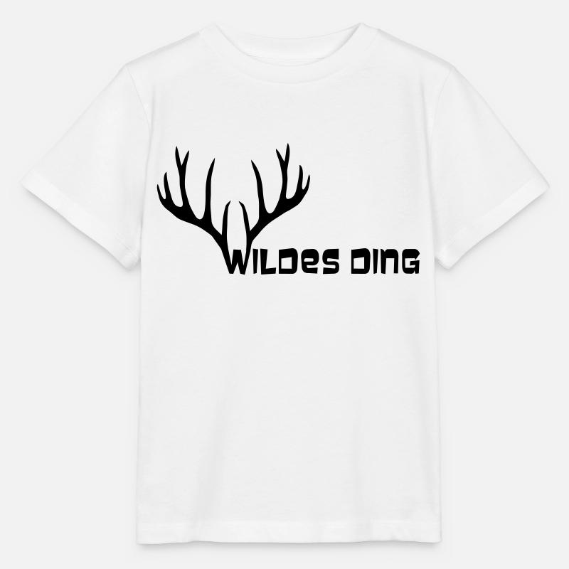 Hirsch Geweih Hirschgeweih elch Wild Wildes Ding - Stanley/Stella Kinder T-Shirt MINI CREATOR  - Weiß