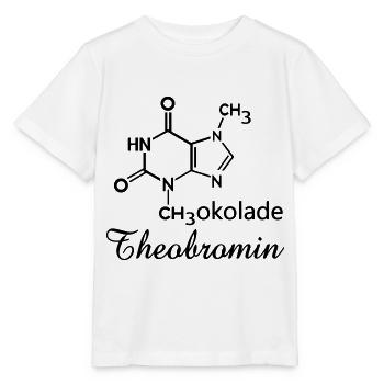 Chocolate theobromine organic compound - Stanley/Stella MINI CREATOR Kids’ T-Shirt - white - Front - Maike (125cm)