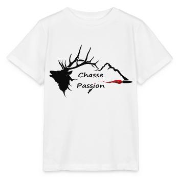 chasse - T-shirt bio MINI CREATOR Stanley/Stella Enfant - blanc - Devant - Maike (125cm)