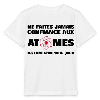Confiance aux atomes - T-shirt bio MINI CREATOR Stanley/Stella Enfant - blanc - Devant - Maike (125cm)