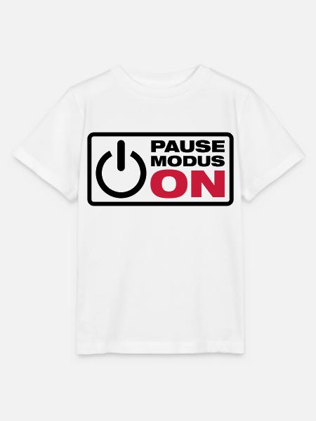 Pause Modus ON - Stanley/Stella Kinder T-Shirt MINI CREATOR - Weiß
