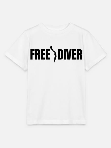 Freediver Apnea - Stanley/Stella Kinder T-Shirt MINI CREATOR - Weiß