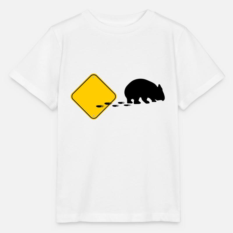 Wombat, Sortez! - T-shirt bio MINI CREATOR Stanley/Stella Enfant - blanc