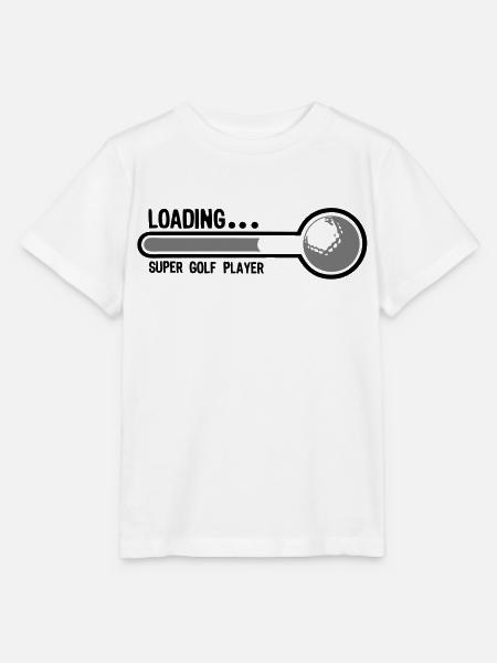 Golfball Super Laden Spieler1 - Stanley/Stella Kinder T-Shirt MINI CREATOR  - Weiß