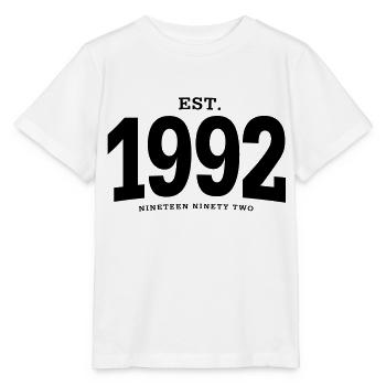 EST. 1992 Nineteen Ninety Two - Stanley/Stella MINI CREATOR Kids’ T-Shirt - white - Front - Maike (125cm)