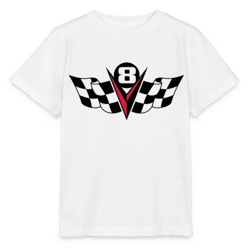 V8 Puissance 2c - T-shirt bio MINI CREATOR Stanley/Stella Enfant - blanc - Devant - Maike (125cm)