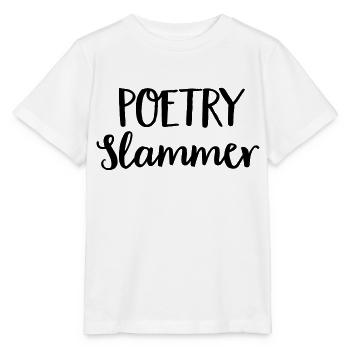 Poetry Slammer - Stanley/Stella MINI CREATOR Kids’ T-Shirt - white - Front - Maike (125cm)
