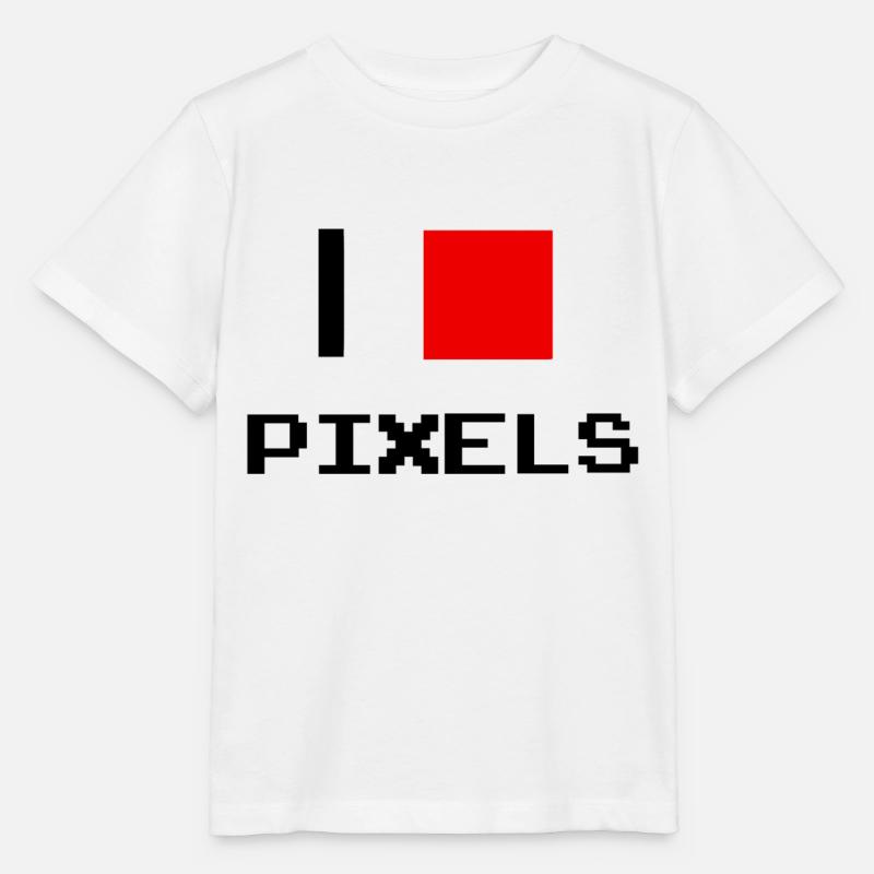 pixel - T-shirt bio MINI CREATOR Stanley/Stella Enfant - blanc