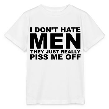 Hate Men - Stanley/Stella MINI CREATOR Kids’ T-Shirt - white - Front - Maike (125cm)