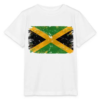 Jamaica Vintage Flag - Stanley/Stella Kinder T-Shirt MINI CREATOR  - Weiß - Vorne - Maike (125cm)