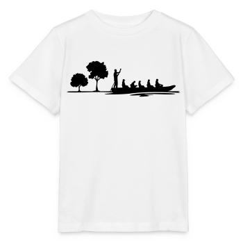 Freizeit - Kahnfahrt - Stanley/Stella Kinder T-Shirt MINI CREATOR  - Weiß - Vorne - Maike (125cm)