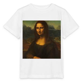 Carl Velten: Bildnis der Mona Lisa, 1859 (?) - Stanley/Stella Kinder T-Shirt MINI CREATOR  - Weiß - Vorne - Maike (125cm)