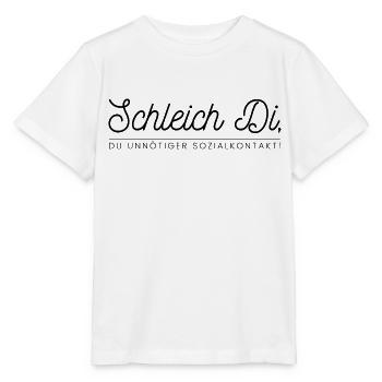 Schleich Di, votre contact social inutile! - T-shirt bio MINI CREATOR Stanley/Stella Enfant - blanc - Devant - Maike (125cm)