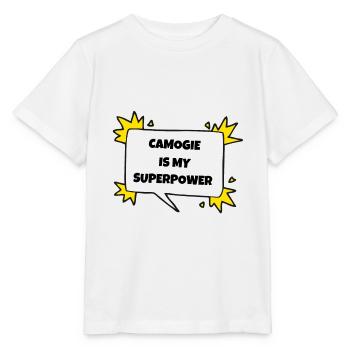 Camogie ist meine Supermacht - Stanley/Stella Kinder T-Shirt MINI CREATOR  - Weiß - Vorne - Maike (125cm)