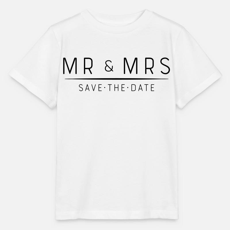Mr and Mrs - Stanley/Stella Kinder T-Shirt MINI CREATOR  - Weiß