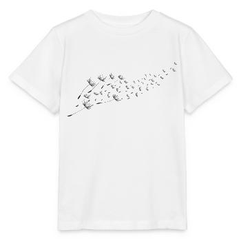 Pusteblume Löwenzahn Fliegende Samen - Stanley/Stella Kinder T-Shirt MINI CREATOR  - Weiß - Vorne - Maike (125cm)