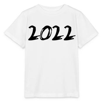 2022 Jahreszahl Datum Zahl Anno Kalenderjahr - Stanley/Stella Kinder T-Shirt MINI CREATOR  - Weiß - Vorne - Maike (125cm)