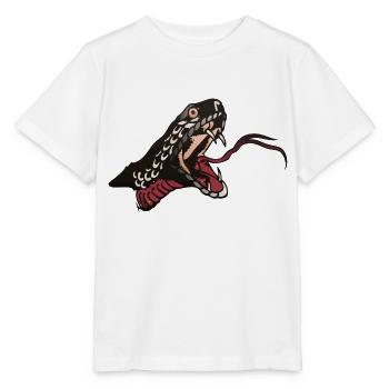 serpent vipere tattoo langue - T-shirt bio MINI CREATOR Stanley/Stella Enfant - blanc - Devant - Maike (125cm)