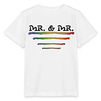 Mr Gay et Mr Gay Mariage - T-shirt bio MINI CREATOR Stanley/Stella Enfant - blanc - Devant - Maike (125cm)