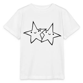 2 paires d’astérisques - T-shirt bio MINI CREATOR Stanley/Stella Enfant - blanc - Devant - Maike (125cm)