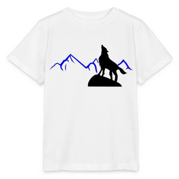 Montagnes du Cri de Loup - T-shirt bio MINI CREATOR Stanley/Stella Enfant - blanc - Devant - Maike (125cm)