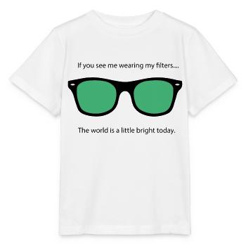 green filter - Stanley/Stella MINI CREATOR Kids’ T-Shirt - white - Front - Maike (125cm)
