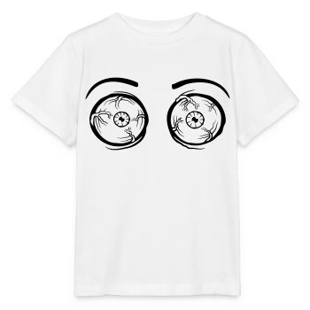 Monster 2 crazy eyes - Stanley/Stella MINI CREATOR Kids’ T-Shirt - white - Front - Maike (125cm)