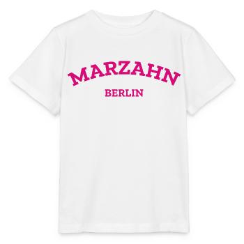 Berlin - Marzahn - Berlinerin - Berliner Bär - Stanley/Stella Kinder T-Shirt MINI CREATOR  - Weiß - Vorne - Maike (125cm)