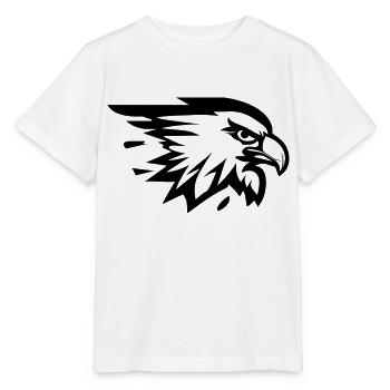 tête d'aigle avec aile en profil - T-shirt bio MINI CREATOR Stanley/Stella Enfant - blanc - Devant - Maike (125cm)