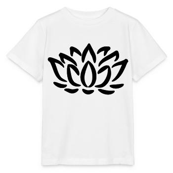 Lotusblume - Stanley/Stella Kinder T-Shirt MINI CREATOR  - Weiß - Vorne - Maike (125cm)