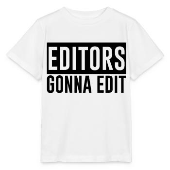 Editeurs qui vont à Edit 2 - T-shirt bio MINI CREATOR Stanley/Stella Enfant - blanc - Devant - Maike (125cm)