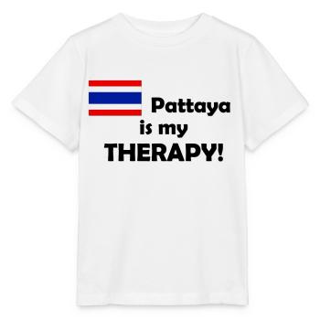Pattaya is my Therapy - Stanley/Stella Kinder T-Shirt MINI CREATOR  - Weiß - Vorne - Maike (125cm)