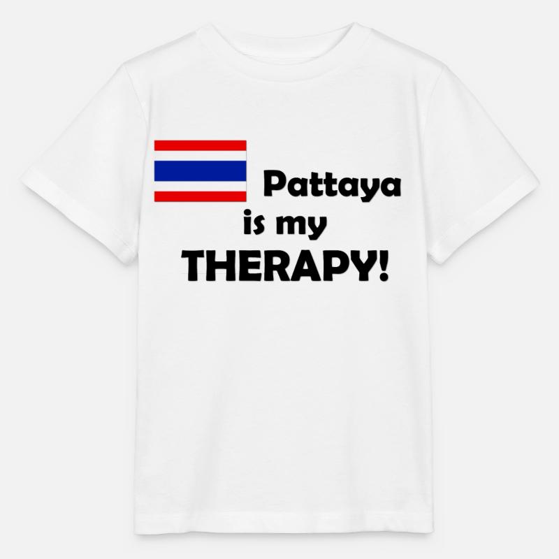 Pattaya is my Therapy - Stanley/Stella Kinder T-Shirt MINI CREATOR  - Weiß