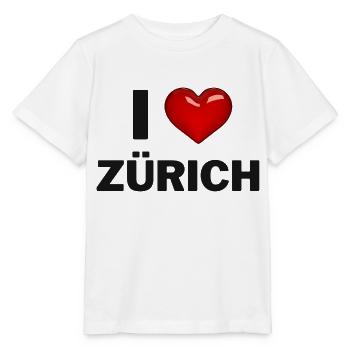 I Love Zurich - Stanley/Stella MINI CREATOR Kids’ T-Shirt - white - Front - Maike (125cm)